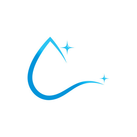Stylized water drop logos and symbolのイラスト素材