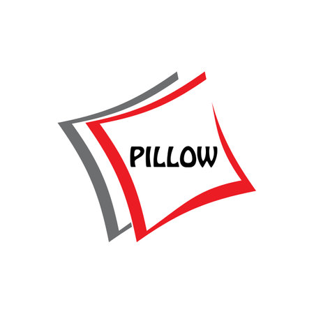 Stylized Pillow logo vector and symbol designのイラスト素材