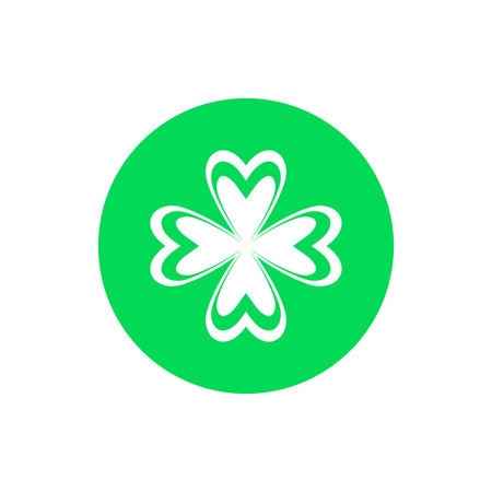 Stylized clover logo and symbol designのイラスト素材