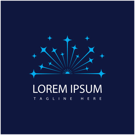 Firework star logo vector and symbol designのイラスト素材