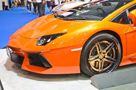 BANGKOK - MARCH 30: ADV1 Lamborghini car on display at The 33th Bangkok International Motor Show on March 30, 2012 in Bangkok, Thailand.のeditorial素材