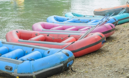 Inflatable boatの写真素材