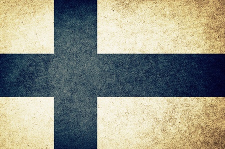 Grunge Flag of Finlandの写真素材