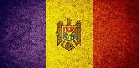 Grunge Flag of Moldovaの写真素材
