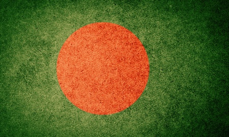 Grunge Flag of Bangladeshの写真素材