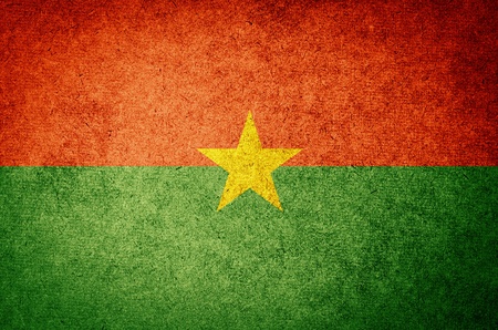 Grunge Flag of burkina fasoの写真素材