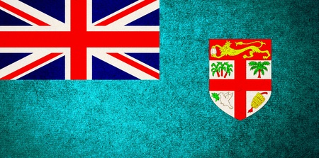Grunge Flag of Fijiの写真素材