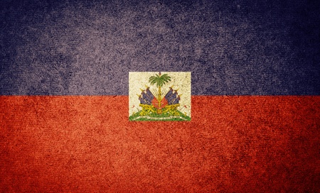 Grunge Flag of haitiの写真素材