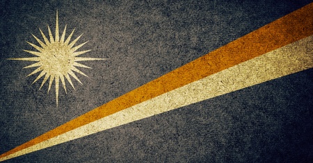 Grunge Flag of marshall islandsの写真素材