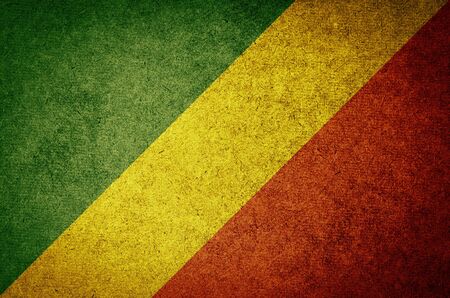 Grunge Flag of Republic of the Congoの写真素材