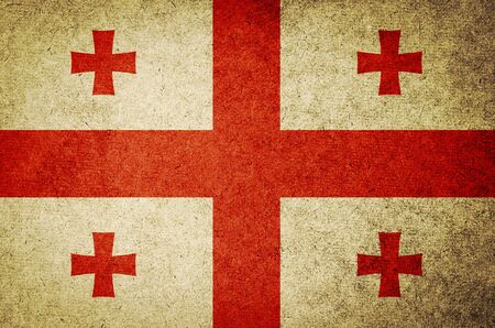 Grunge Flag of Georgiaの写真素材