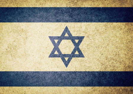 Grunge Flag of Israelの写真素材
