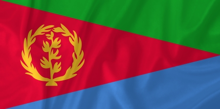 Eritrea waving flagの写真素材