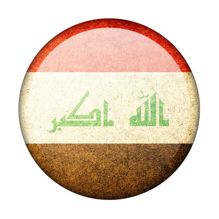 Iraq button flagの写真素材