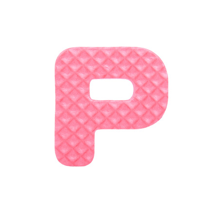 Alphabet Puzzle Pieces on White Backgroundの写真素材