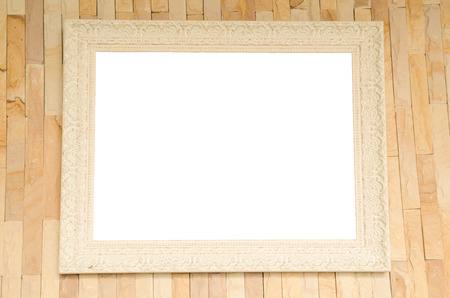 frame on brick wall