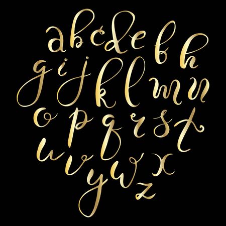 Calligraphic vector font.のイラスト素材