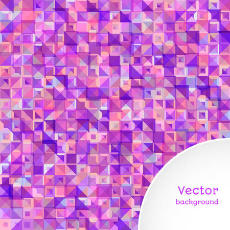 Geometric background of Triangle. Colorful mosaic in retro style. Vector illustrationのイラスト素材