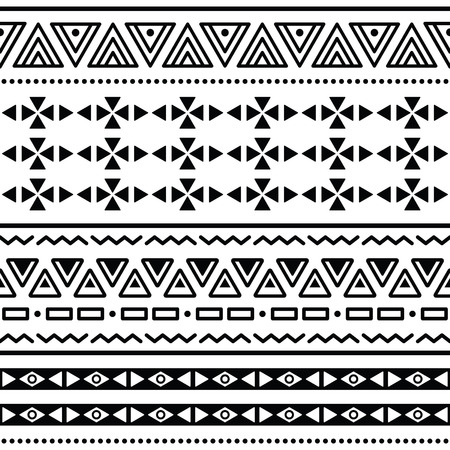 Tribal ethinc ztec seamless patternのイラスト素材