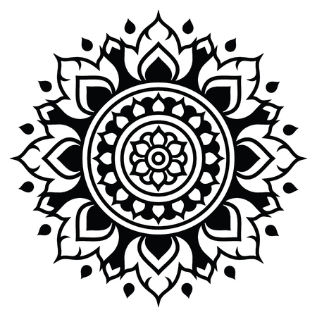 Thai art pattern, traditional design form Thailand - Lai Thaiのイラスト素材