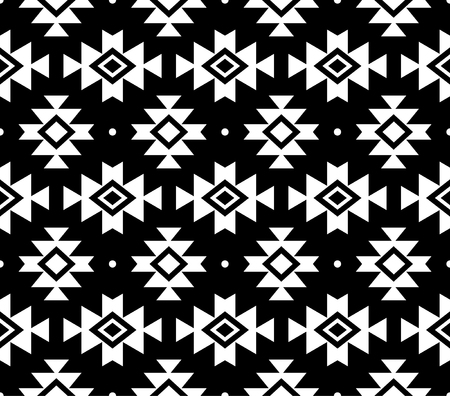 Aztec vector pattern, Tribal backgroundのイラスト素材