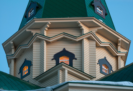The monastery of the Holy Royal Martyrs at eveningの写真素材
