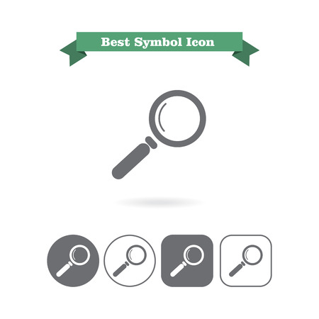 Magnifying glass iconのイラスト素材