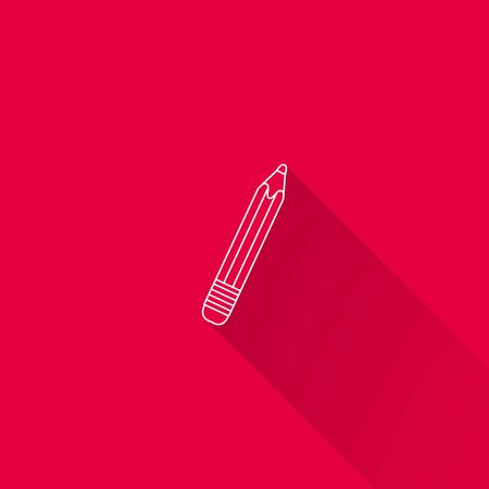 Pencil icon, outlineのイラスト素材