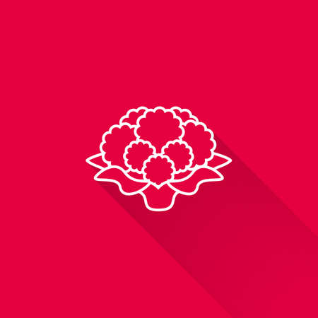 Icon of cauliflower curdのイラスト素材