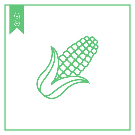 Corn cob iconのイラスト素材
