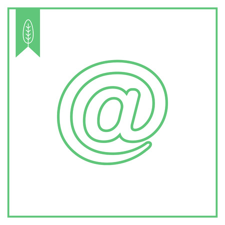 Email sign iconのイラスト素材