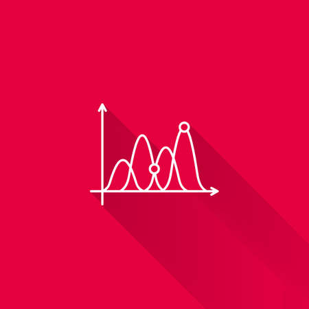 Icon of line graphのイラスト素材