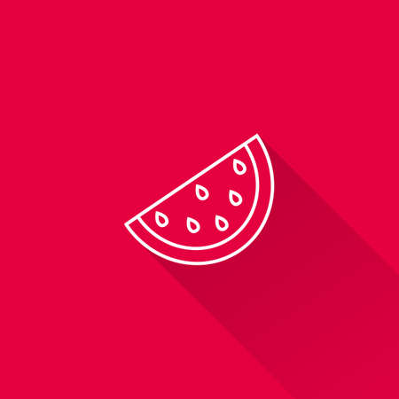 Icon of watermelon sliceのイラスト素材