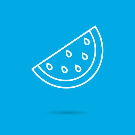 Icon of watermelon sliceのイラスト素材