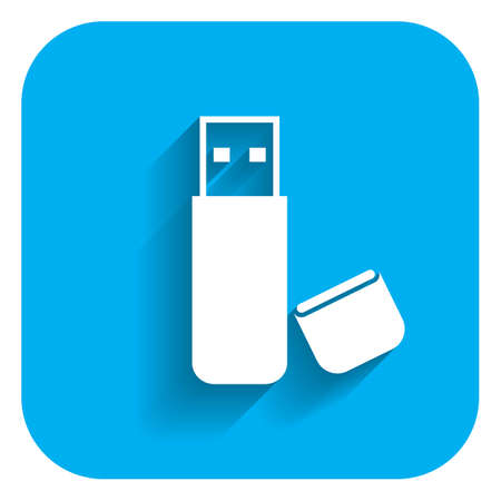 Icon of USB flash drive with open cover
