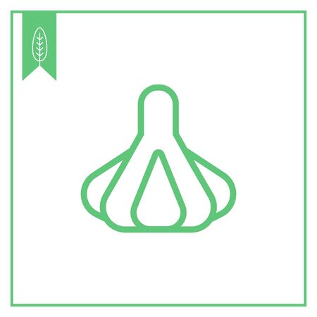 Icon of garlic bulbのイラスト素材