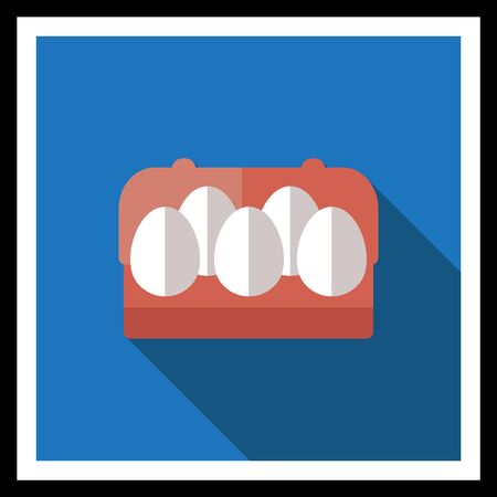 Icon of eggs in carton packageのイラスト素材