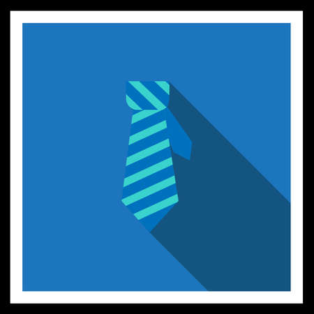 Icon of necktie in squareのイラスト素材