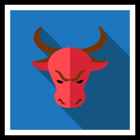 Icon of bull\'s headのイラスト素材