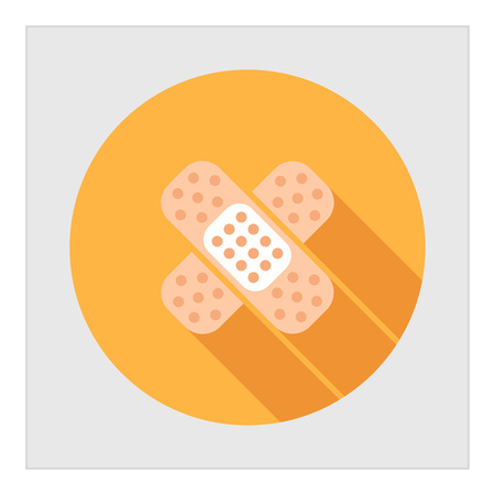 Icon of crossed pieces of adhesive plasterのイラスト素材