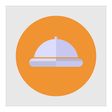 Restaurant cloche iconのイラスト素材
