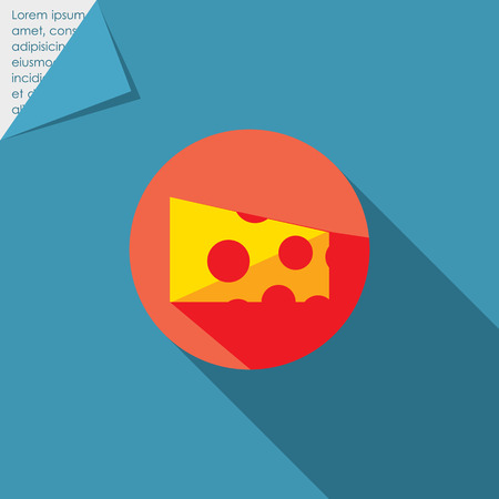 Cheese piece iconのイラスト素材