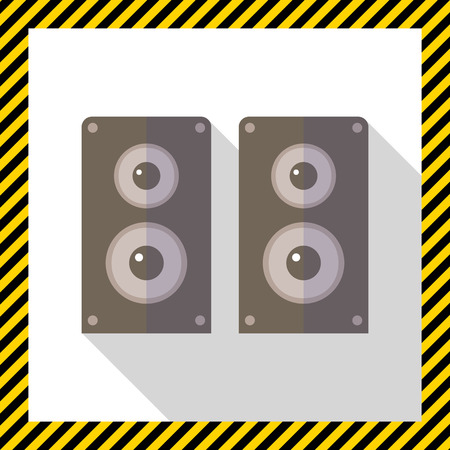 Acoustics speakers iconのイラスト素材