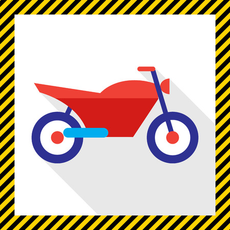Sport motorcycle iconのイラスト素材