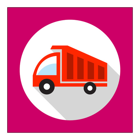 Dump truck iconのイラスト素材