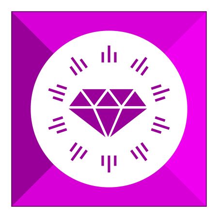 Shining diamond iconのイラスト素材