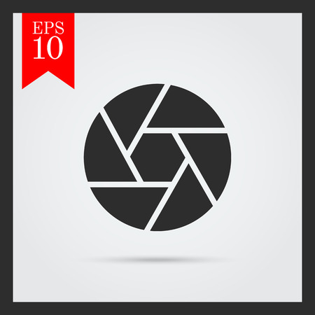 Icon of camera lens shutterのイラスト素材