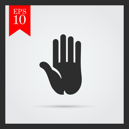 Hand palm iconのイラスト素材
