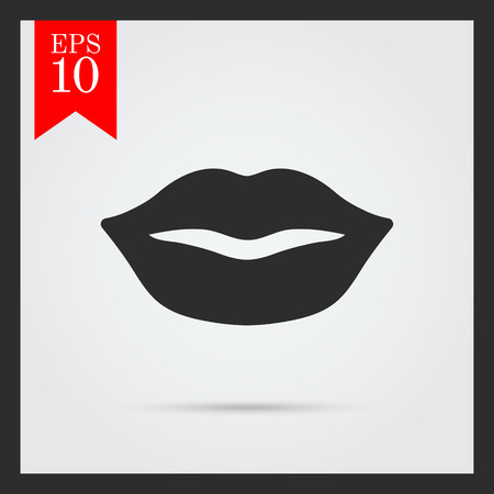 Icon of woman's lipsのイラスト素材