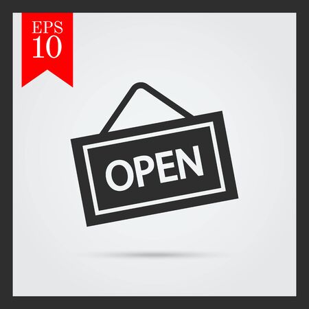 Icon of open door signのイラスト素材